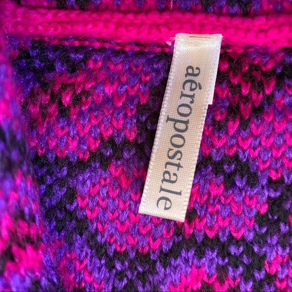 Aeropostale Pink and Purple Leopard Scarf - Picture 4 of 4